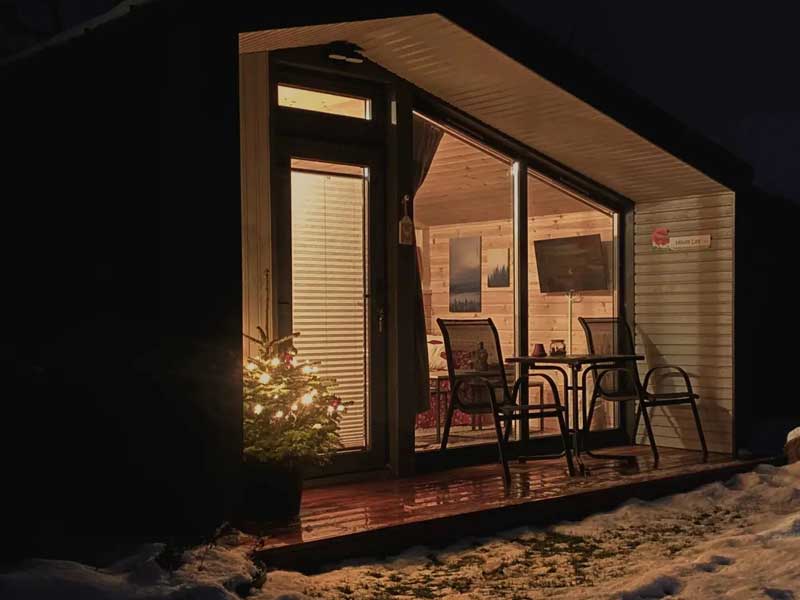 Tinyhouse Lea Terrasse Winter